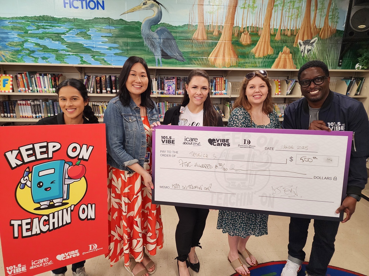 DJ Ekin with some teachers